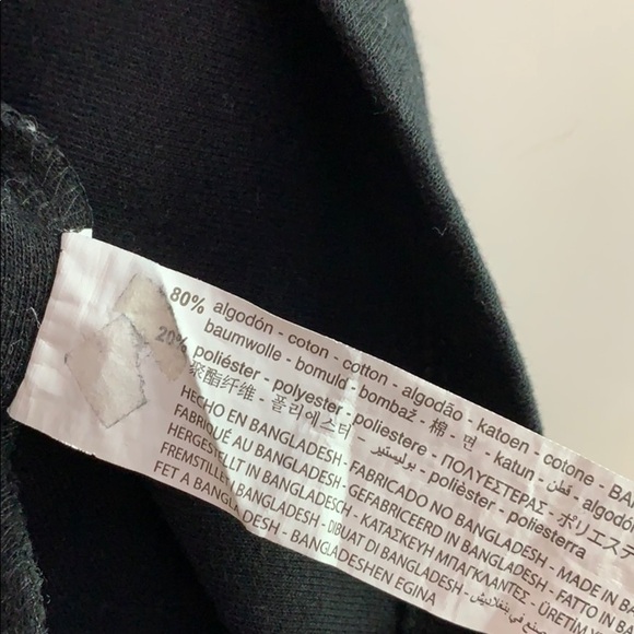 Zara Black Short-sleeve reverse hem Long T Shirt - Picture 8 of 8